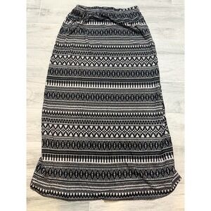 Women's Espresso Elastic Waist Maxi Skirt Medium